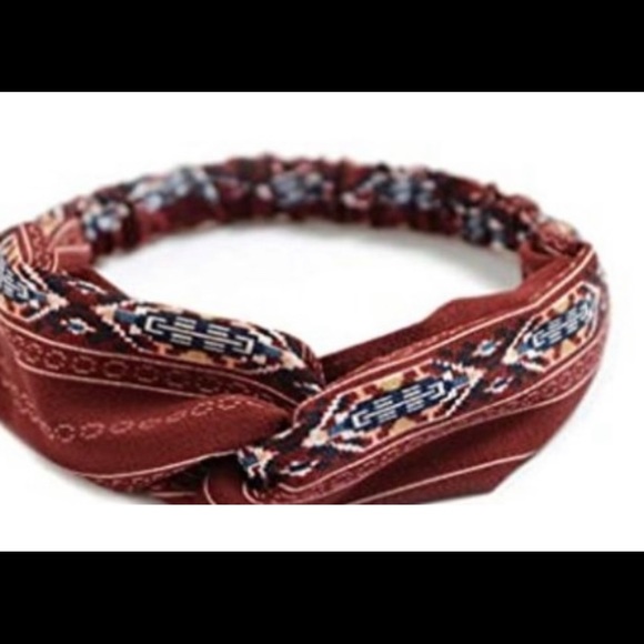 3 Boho Headbands Vintage Flower Printed  Criss Cross Elastic Head Wrap - Picture 9 of 10